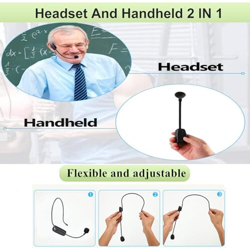 SUJAHHUJIQ UHF Wireless Headset Microphone 1