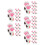 50Pcs Reusable White Silicone Manicure Scissors Covers Cat Paw Design 9