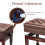 FILISITE Adjustable Height Piano Bench with Storage 4