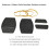 Huber by Hidersine Violin Shoulder Pad - Non-Slip Foam Support Set 4