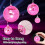 Pink Mini Disco Ball Decor: 28 Pack Hanging Mirror Ball Ornaments 5