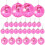 Pink Mini Disco Ball Decor: 28 Pack Hanging Mirror Ball Ornaments 8