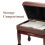 FILISITE Adjustable Height Piano Bench with Storage 7