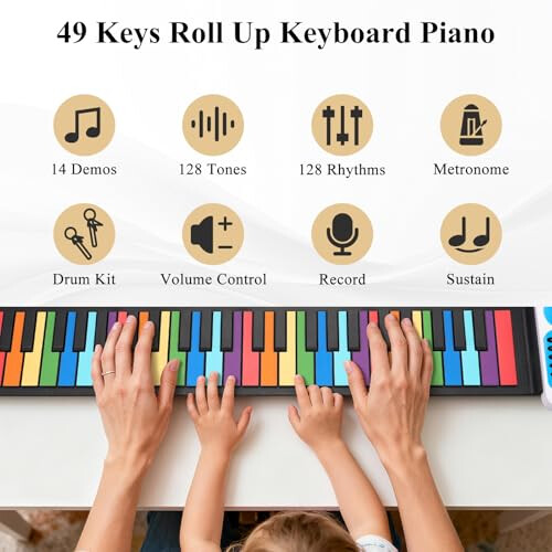 POGOLAB 49 Keys Rollup Keyboard Piano 1