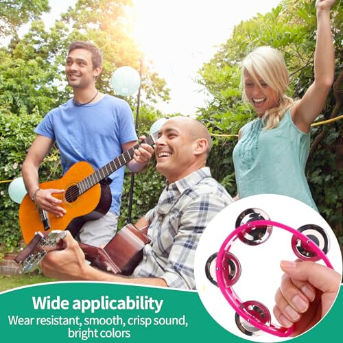 8PCS Half Moon Mini Tambourine 2