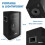VONYX Passive DJ PA Speaker Kit with Amplifier 6