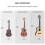 AIGOUT Ukulele Gig Bag Case - 10mm Thick Foam Padding Waterproof Ukulele 5