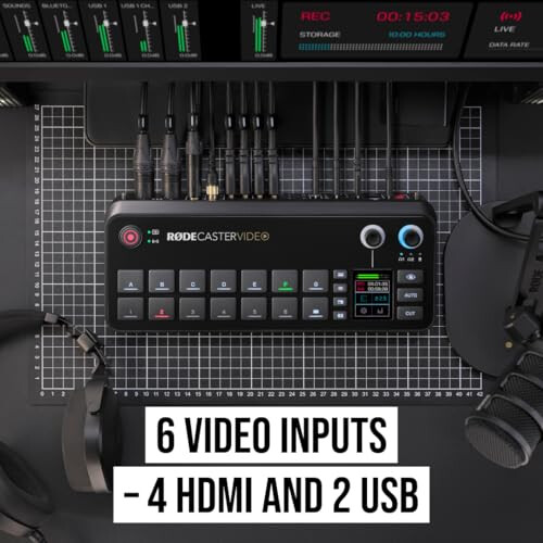 RØDE RØDECaster Video - Video Switcher and Audio Interface - Multi-Camera 2