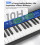 STRICH 88 Key Digital Piano Foldable Full Size Electric Keyboard with 3