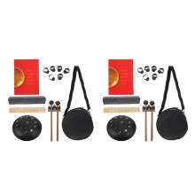 2Sets Carbon Ethereal Drum Met Geluid Zwart