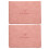 2Pcs Pink Leatherette Birth Certificate Sleeve for Organized Storage 7
