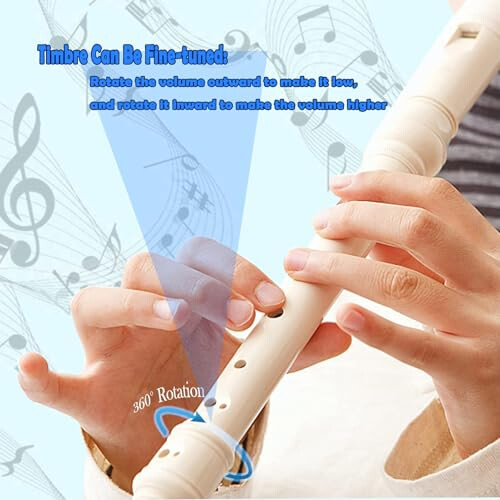 Soprano Recorder Instrument German Fingering Recorder With Cleaning Stick 2