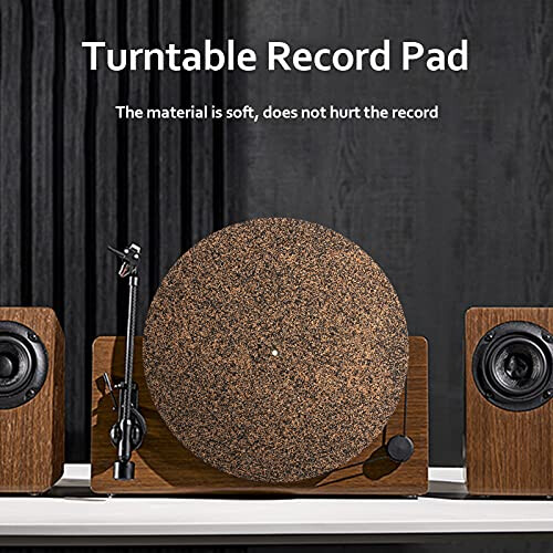 Archuu Turntable Platter Mat - Cork Record Player Slipmat Pad 1