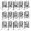 20Pcs Realistic Plastic Barbed Wire Fence for Miniature Battlefields 8