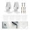 2 Pcs Home Office Accessories Desk Divider Clip Clamp-On Partition 7