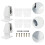 2 Pcs Home Office Accessories Desk Divider Clip Clamp-On Partition 9