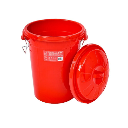 Red Gorilla 30L Bin with Clip Lid