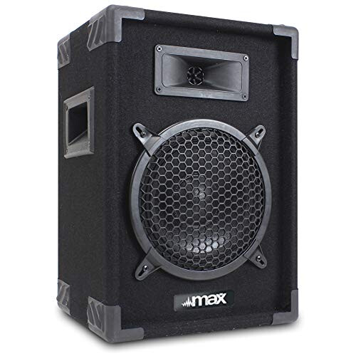 MAX8 8" Passive DJ PA Speaker System with Vonyx Amplifier 1