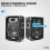 MAX8 8" Passive DJ PA Speaker System with Vonyx Amplifier 4