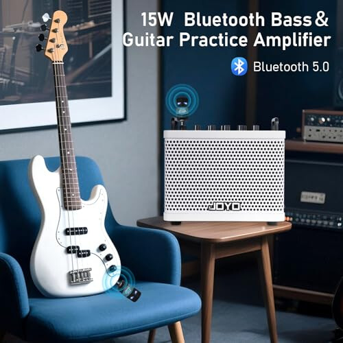 JOYO 15W Portable Bass Amp Combo | 9 Amplifier Models + 6 Modulation FX + 1