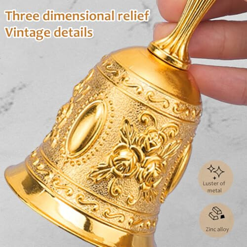 Solid Brass Hand Call Bell 1