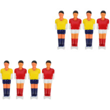 8St Kleine Tafelvoetbal Figuren PVC Multi Kleurige Spelers Accessoires