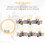 2Pcs Left and Right Guitar Tuning Peg with Screws and Gaskets 6