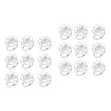 200Pièces Palettes Anneau Transparent Mélange Vernis Ongles