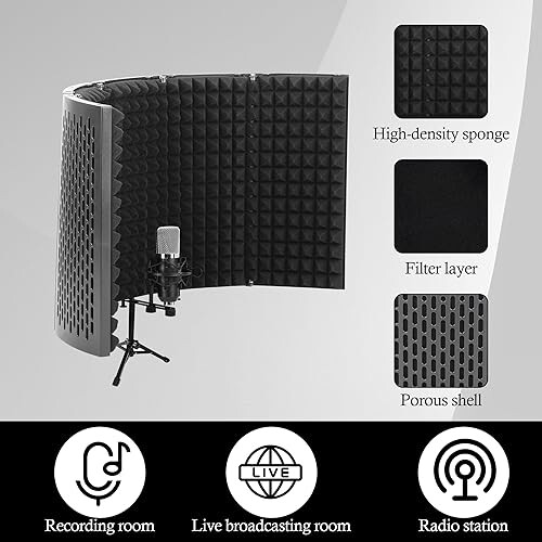 aleawol Microphone Isolation Shield 2
