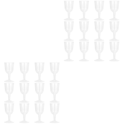 24Pièces Verres Jetables Transparente Idéal Pour
