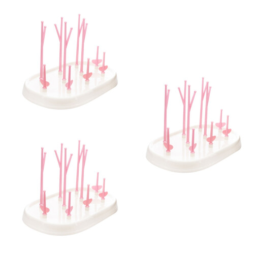 3Pièces Séchoirs Bébé Rose, Support Compact Polyvalent