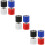 12Pièces Rouleaux Tendeurs De Multicolores Antidérapants 1