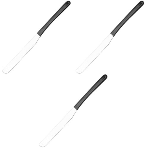 3Pièces Outils Mélange Métal Noir Acier Durable