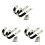 6Pièces Support Mural Durable Argenté Pour Fusils Semi-Automatiques 1