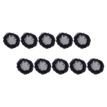 10Pièces Chignon Élastique Noir Accessoire Femme