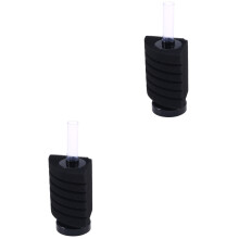 2Pièces Filtre Aquarium Noir Support Réglable Transparent Claire