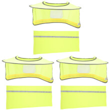 3Sets Hard Hat Neck Shield Ademende Mesh Reflecterend Assortiment