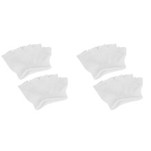 8Paren Comfortabele Peep Toe Katoenen No Show Witte Vrouwen