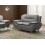 Beliani Sofa 2 Seater LEIRA Faux Leather Grey 2