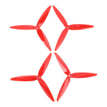 10 Pairs 7040 3-Blade Polycarbonate Drone Propellers for 7/8 inch FPV Drone, Red