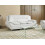 Beliani Sofa 3 Seater LEIRA Faux Leather White 2