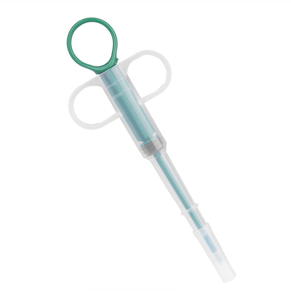 Green 10Pcs Pet Pill Feeder Capsules Syringes - 15X6cm