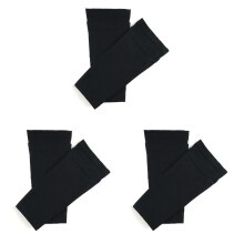 3Paren Zwarte Sportkuitkousen Met Compressie Voor Comfort En