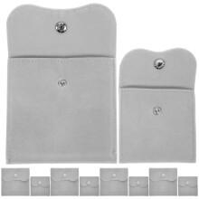 10 Pcs Storage Bag Travel Jewellery Jewelry Pouches With Snap Button