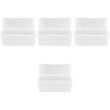 4Pcs Clear Bread Storage Box PP Fridge Food Holder Organizer