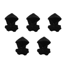 5St Compacte Zwarte Stoffen Poppenhoodie Decor Kleding Voor Speelgoed