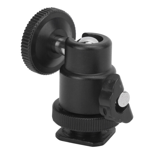 Support de fixation à rotule réglable à 360 pour éclairage vidéo LED et accessoires de caméra, léger et portable grâce à sa conception 1