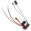 Brushed Motor Speed Controller ESC with Heat Sink Dual Running Mode Electronic Speed Controller High-Frequency Drive System Low Voltage Protection 4