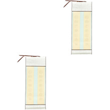 2Pièces Papier Scroll Bleu Ciel Durable Pour Calligraphie Et Dessin