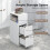 Levede Slim Bedside Table Storage Nightstand with 3